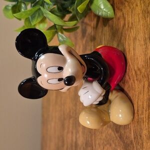 DISNEY Vintage Classic Sitting Mickey Mouse Collectible Ceramic Figurine